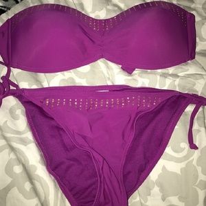Beautiful embellished magenta band bikini size S